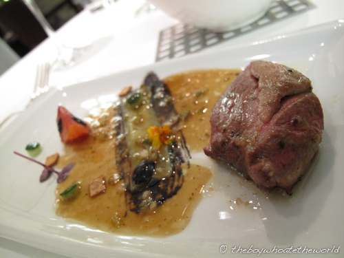 Pigeon with Orange and Corn