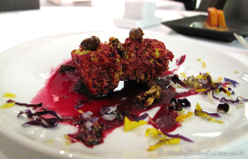 Pistachio Beetroot stone