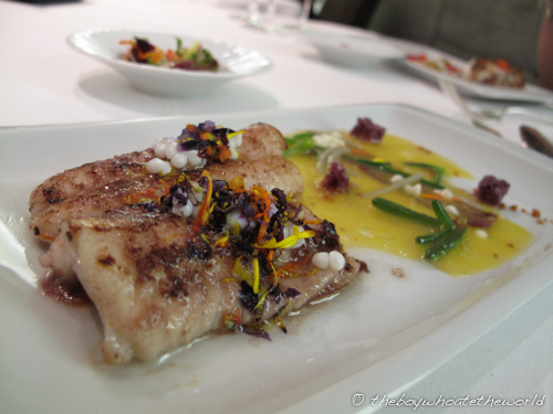 Sole with head cheese