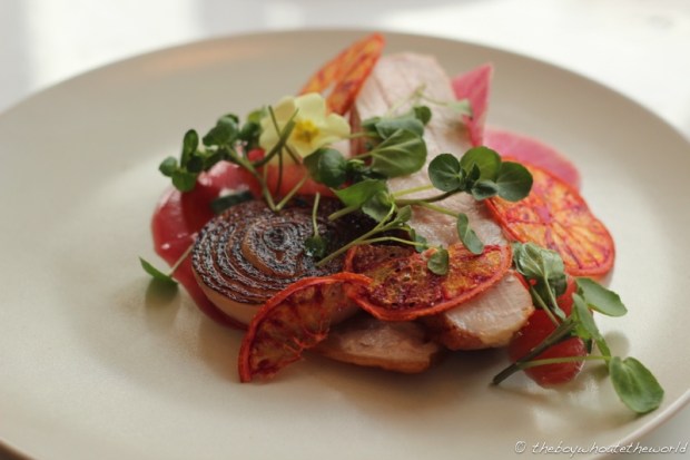 Pork Blood Orange Grapefruit Watercress