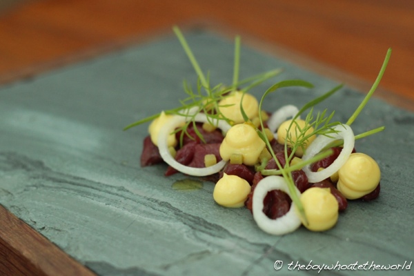 L Enclume - Venison tartare