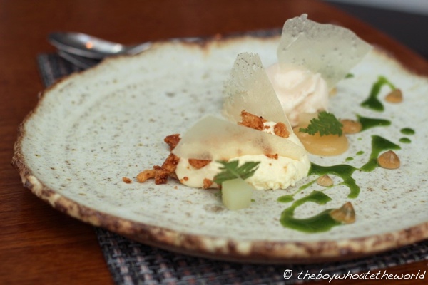 L Enclume - Yoghurt Pear Walnuts and Cicely