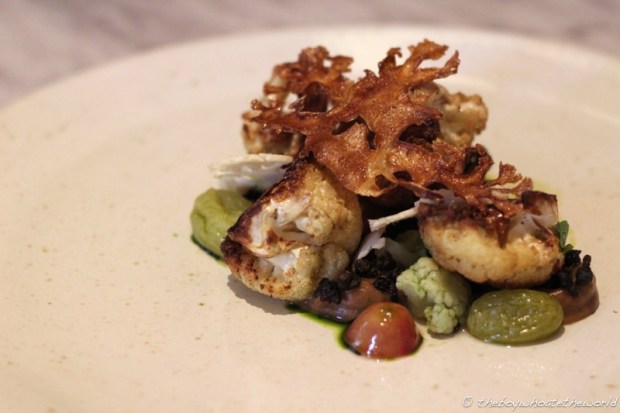 Yeasted Cauliflower Raisins Capers Mint