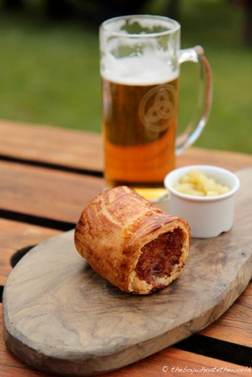Sausage Roll with Bramley Apple sauce