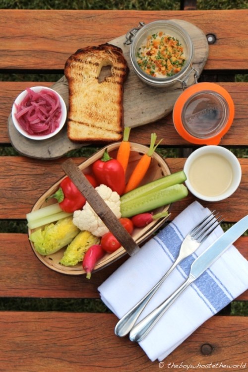 Mushroom Parfait | Trug of Baby Vegetables